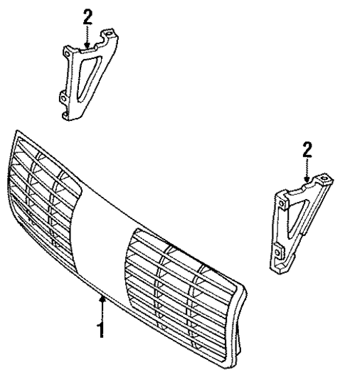 Grille for 1991 Oldsmobile Custom Cruiser #0