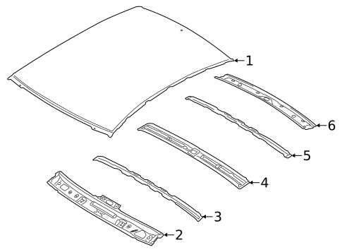 Roof & Components for 2017 Kia Forte #0