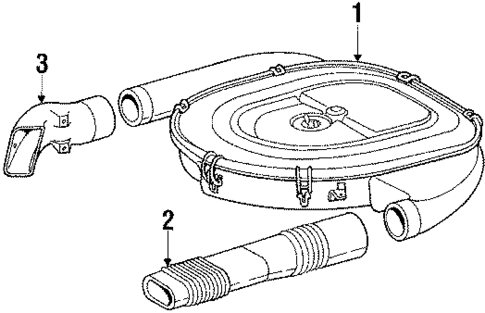 Air Intake for 1988 Mercedes-Benz 560 SEL #0