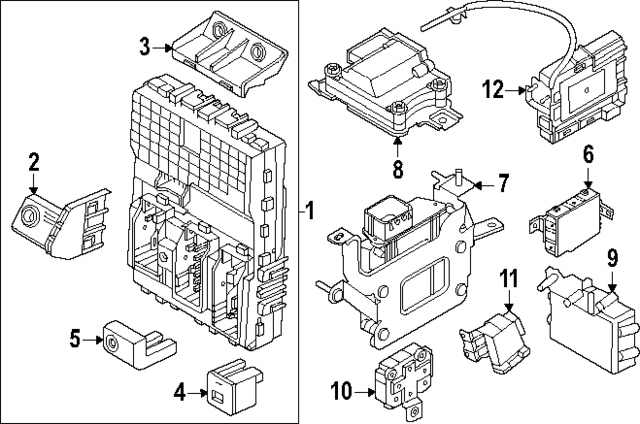 919G5T6060 - : Junction Block Lower Bracket for Hyundai Image