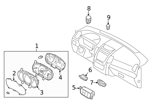 Cluster & Switches for 2018 Kia Sorento #0