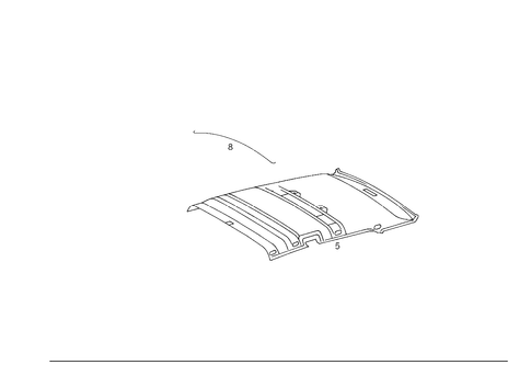 Headliner for 1992 Mercedes-Benz 500 SEL #1