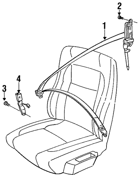 Front Seat Belts for 1995 Volvo 850 #0