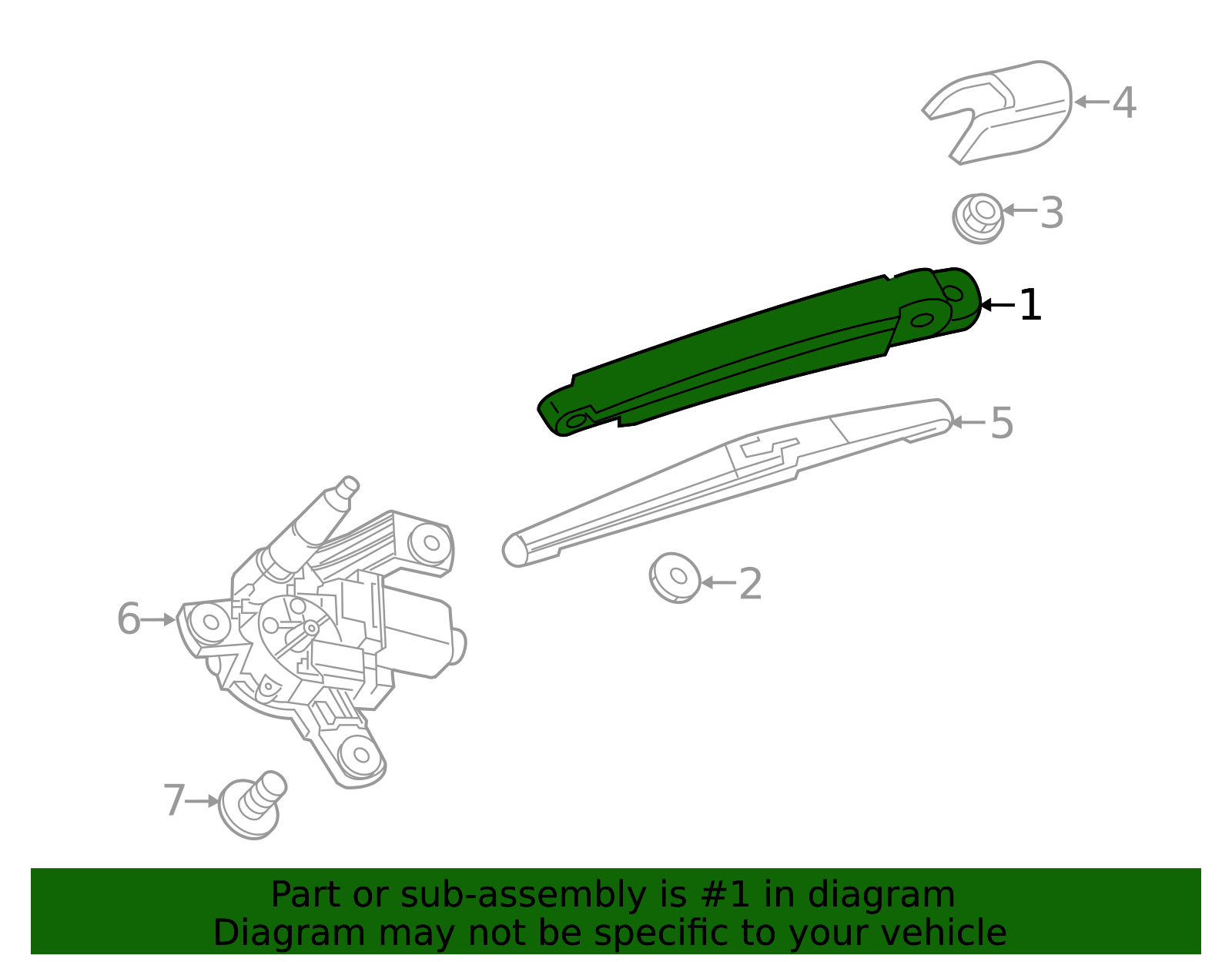 Rear wiper arm Opel Astra K 1.4 Turbo 16V - 13419000 GM Rear wiper arm Opel Astra K 1.4 Turbo 16V - 13419000 GM