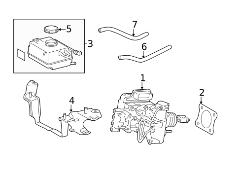 Master Cylinder - Components On Dash Panel for 2016 Lexus CT200h #0