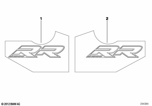 51148523466 - : Emblem S1000Rr, Right for BMW-Motorrad Image