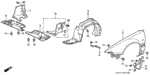 91621SF1003 - Body/Air Conditioning: GROMMET, SCREW (5MM) for Acura Image