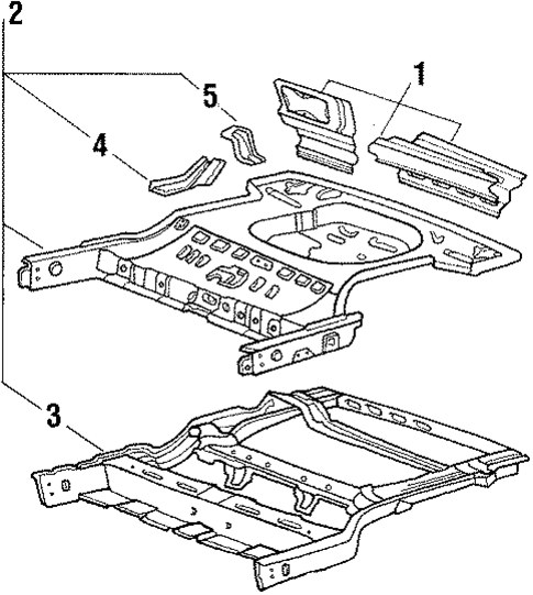 Rear Body for 1986 Hyundai Excel #1