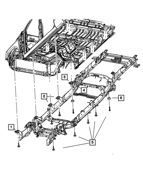 Body Hold Down for 2011 Ram 2500 #0