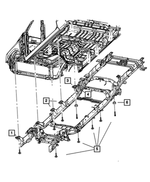 5090613AA - Frame, Bumper and Fascia: Body Hold Down Cushion for Dodge: Ram 2500 | Ram: 1500, 2500 Image