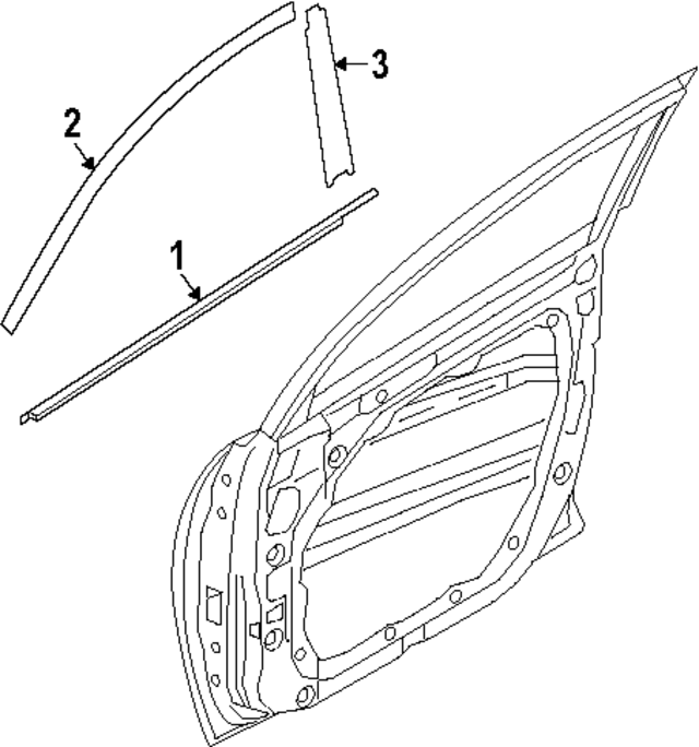 82210GG010 - : Belt Molding for Kia Image
