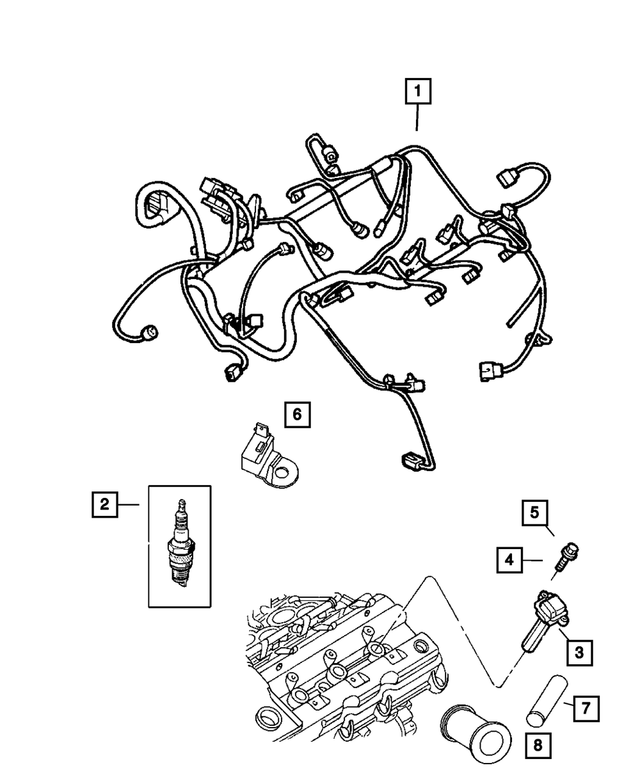 4609116AD - Electrical: Spacer for Mopar Image image