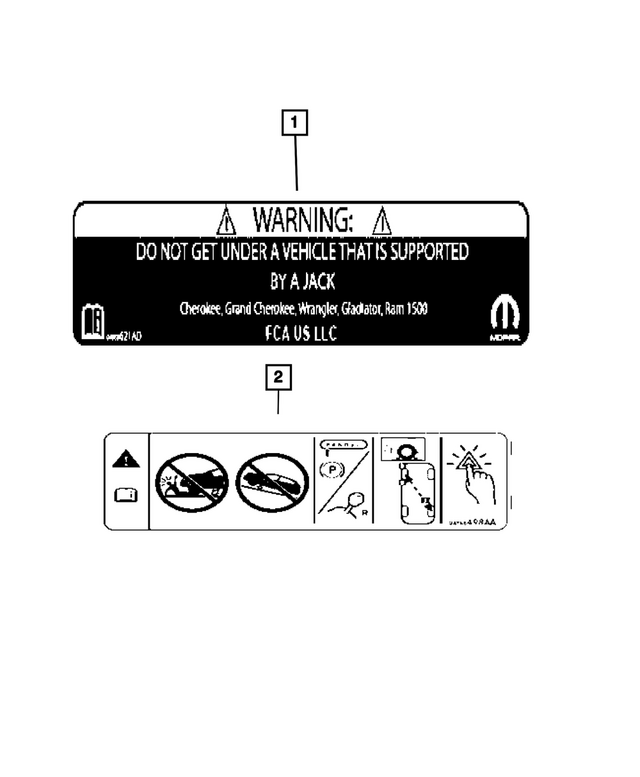 « 4858621AD – Labels : Mise En Garde Au Sujet Du Cric Etiquette pour Mopar Image »
