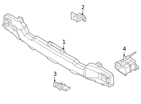 Bumper & Components - Rear for 2022 Hyundai Tucson #1