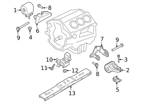 Engine & Trans Mounting for 2018 Ford F-150 #0