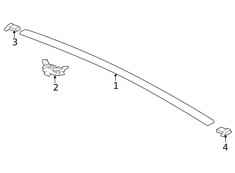 Exterior Trim - Roof for 2001 Hyundai XG300 #0