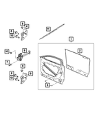 68606941AA - Doors, Door Mirrors and Related Parts: Front Door, Right for Mopar Image