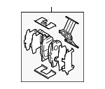 5580057L52 - Brakes: Disc Brake Pad Set for Suzuki Image