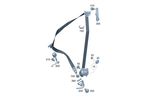 2068601502 - Front Seat: Seat Belt for Mercedes-Benz: 300C, 300CD, C300, C43 AMG, C63 AMG S E Performance, GLC300, GLC350e, GLC43 AMG, GLC63 AMG S E Performance Image