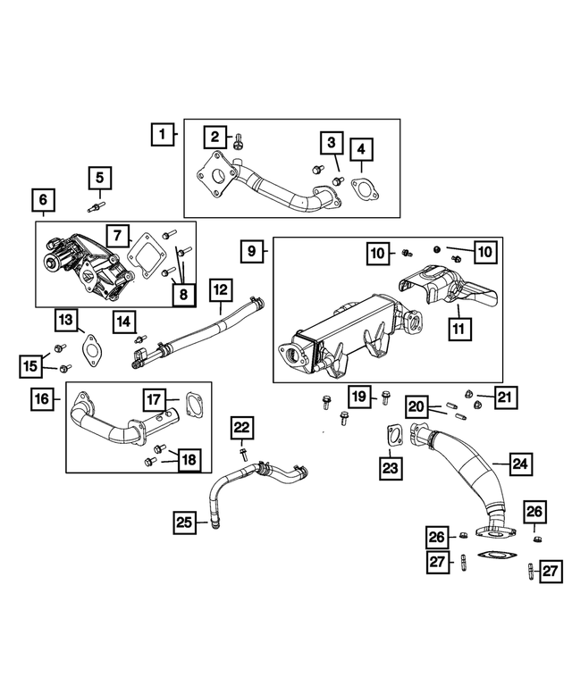 6104336AA - Cooling: Hex Flange Head Screw for Mopar Image image