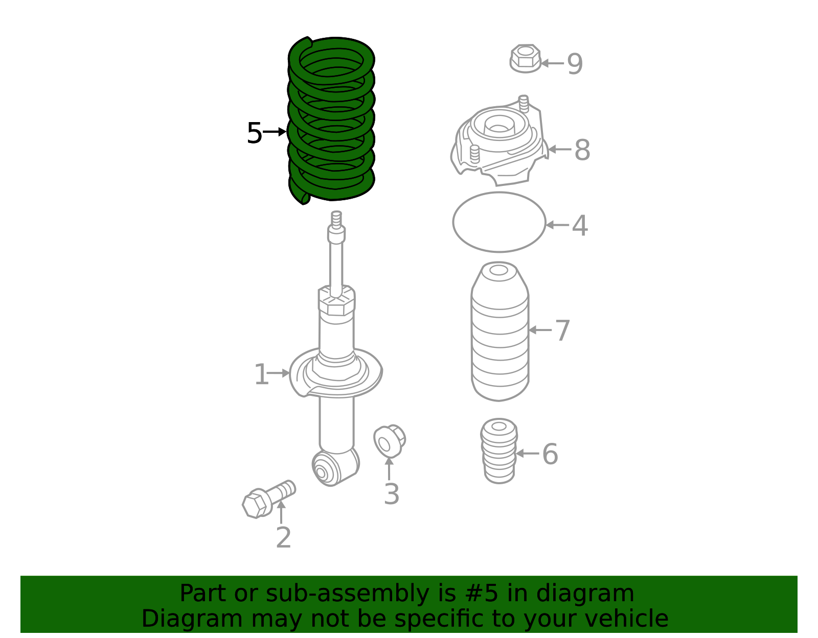 20380FJ031 - 2013-2014 Subaru Impreza - Rear Spring | Subaru Parts HQ