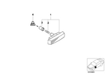 63142496299 - Lighting: Additional Turn Indicator Lamp, White for BMW Image
