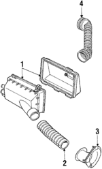 E7FZ9600C - Engine: Air Cleaner for Ford: Escort, EXP | Mercury: Lynx Image