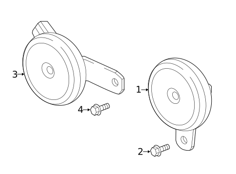 Horn for 2020 Honda CR-V #0