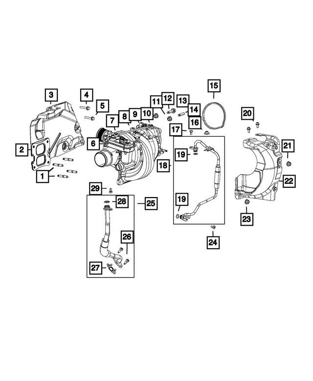 4893760AE - : Turbo Oil Drain Hose for Mopar Image