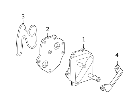 Engine Oil Cooler for 2010 Toyota Tundra #0