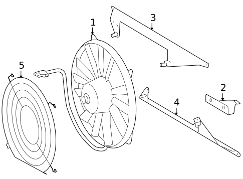 Condenser Fan for 2004 Dodge Sprinter 3500 #0