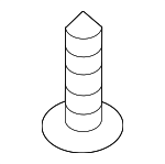 1249305167E - Body: Lower Deflector Screw for Hyundai Image
