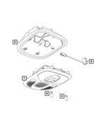 6VQ27LXHAA - Electrical: Overhead Console for Fiat: 500X Image
