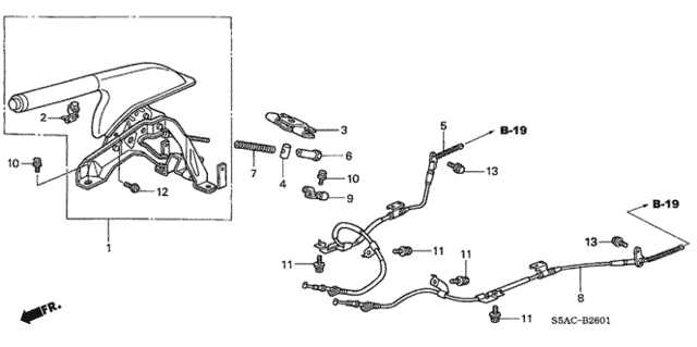 Parking Brake (2) for 2005 Honda Civic #0