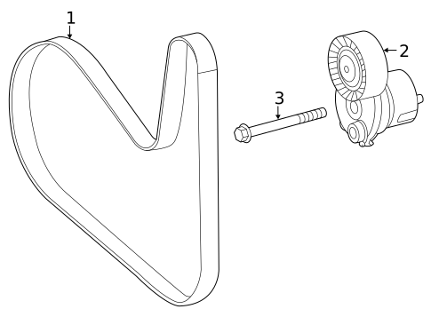 Belts & Pulleys for 2020 Mercedes-Benz GLC 43 AMG&reg; #1