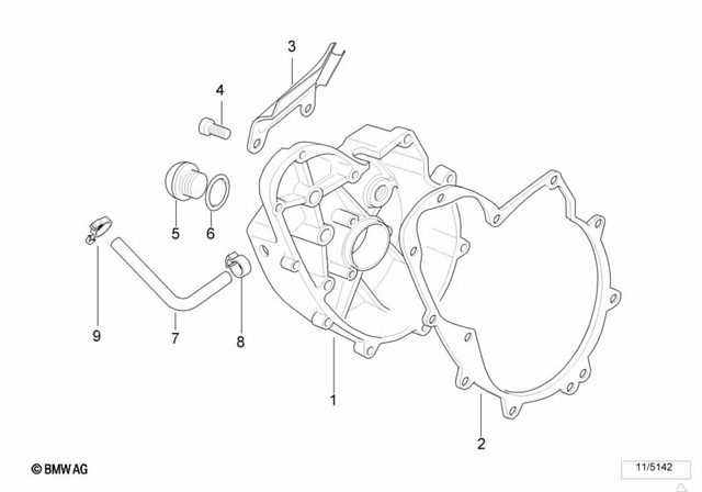 11142343042 - Engine: Gasket -  for BMW-Motorrad Image