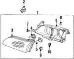 811501A491 - Electrical: Headlamp Assembly for Toyota: Corolla Image