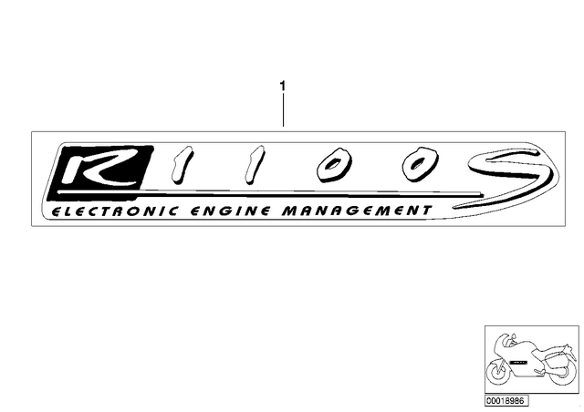 51142328631 - : Sticker - Switch/Side/Bl for BMW-Motorrad Image
