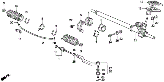 P.S. Gear Box (1) for 1995 Honda Civic del Sol #0