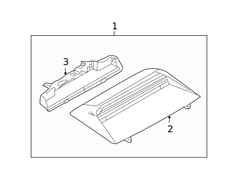 High Mounted Stop Lamp for 2012 Mazda 6 #0