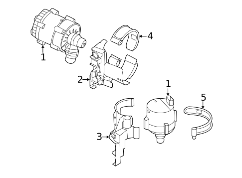 Water Pump for 2023 BMW M5 #1