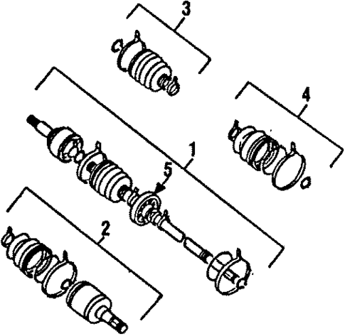 Axle Components for 1988 Chevrolet Spectrum #0