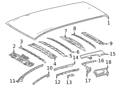 Roof & Components for 2025 Toyota Crown Signia #0