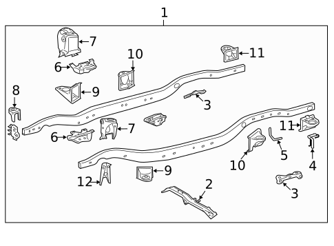 Frame & Components for 2017 Toyota Land Cruiser #1