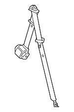 19151107 - Electrical: Seat Belt Lap And Shoulder Belt for Cadillac: Escalade, Escalade ESV | Chevrolet: Suburban 1500, Suburban 2500, Tahoe | GMC: Yukon, Yukon XL 1500, Yukon XL 2500 Image