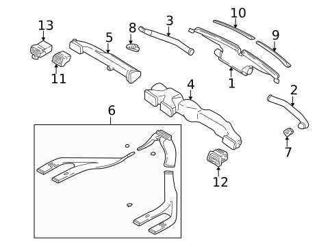 Ducts for 2004 Subaru Baja #0
