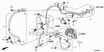 80360TA0A00 - Body/Air Conditioning: CLAMP A, AIR CONDITIONER PIPE for Honda Image