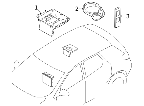 Entertainment System Components for 2009 INFINITI FX35 #0