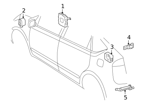 Keyless Entry Components for 2005 Toyota Prius #0