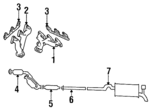 F6DZ9430J - Exhaust: Manifold for Ford: Taurus | Mercury: Sable Image